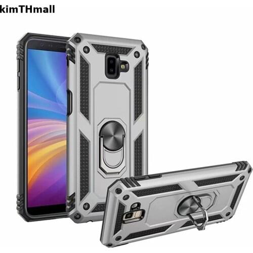 Case For Samsung Galaxy J4 Plus J6 Plus Cover for Samsung J4 J6 2018 case finger ring stand Shockproof Armor soft case kimTHmall