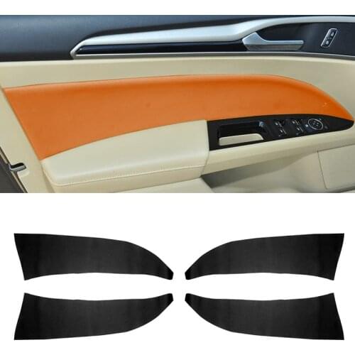 For Ford Mondeo MK5 2014 2015 2016 2017 2018 4pcs Car-styling Microfiber Leather Interior Door Panel Cover Protective Trim
