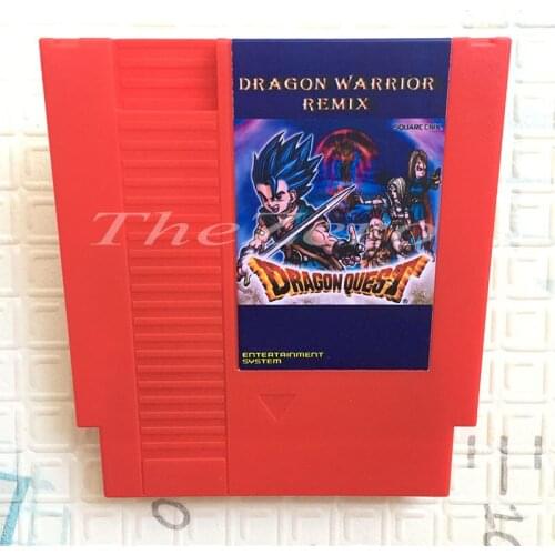 Dragon Quest Dragon Warrior Video Game Card for 8 Bit 72 Pin System Console EU/US Universal Version Game Player