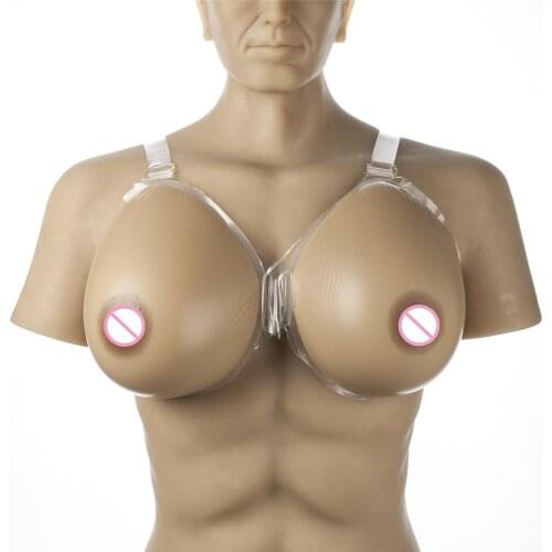 Classic Teardrop 3600g/pair Huge Realistic Breast Forms Bra Enhancer Silicone Shemale Boobs Fake Breast Needn't Adhesives