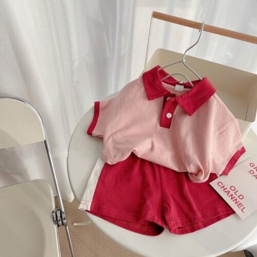 Baby Clothes Sets For Boys And Girls School Style 2 Pieces Summer Cute Sports Leisure Comfortable Toddler Clothes 80-120