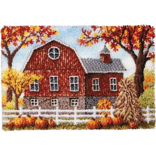 Latch Hook Kits for Adults - DIY Latch Hook Rug Kits for Kids Crochet Kit for Beginners Rug Making Kits with Printed Canvas