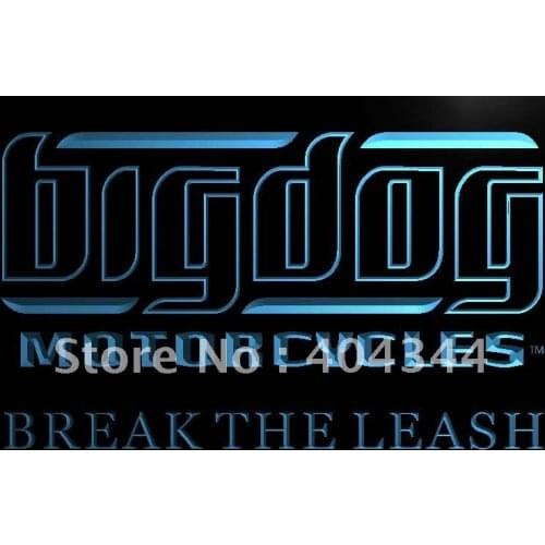 LG215- Big Dog Motorcycle LED Neon Light Sign home decor crafts