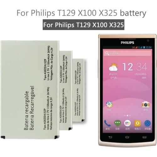 NEW A20ZDX/3ZP Battery For PHILIPS Xenium X325 X100 T129 Smartphone Smart Moble Phone Tracking Number