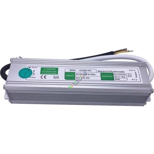 Wholesale and retail 1pc 12V 4.2A 50W AC/DC driver Switch power supply adapter Transformer LED strip free shipping