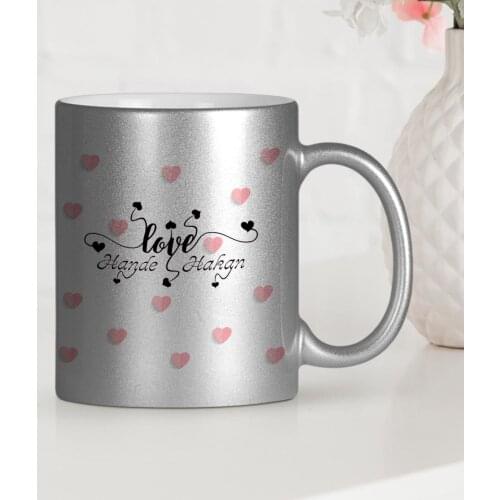 Personalized Valentines Day Themed Silver Gilt Mug Cup-28
