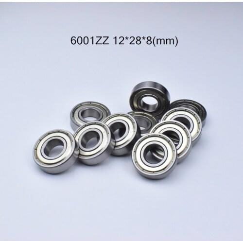 6001ZZ 12*28*8mm 1Piece bearing 6001 6001Z 6001ZZ chrome steel deep groove bearing