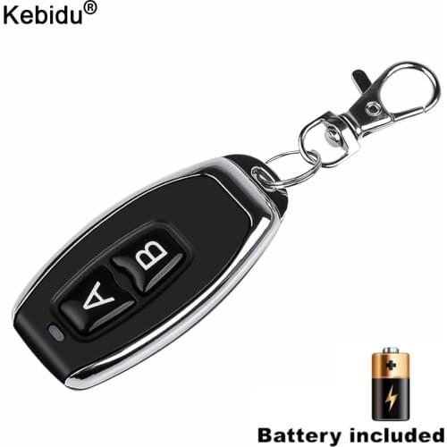 Kebidu 433Mhz RF Remote Control Copy 2 Buttons Cloning Duplicator for Distance Learning Electric Garage Door Controller