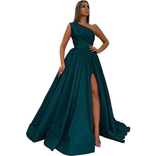 VLLUSISA Womens One Shoulder Dresses