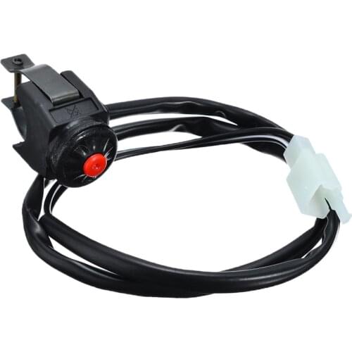 1pc Motorcycle Kill Stop Switch Red Push Button Horn Starter For Dirt Bike ATV 22mm 7/8