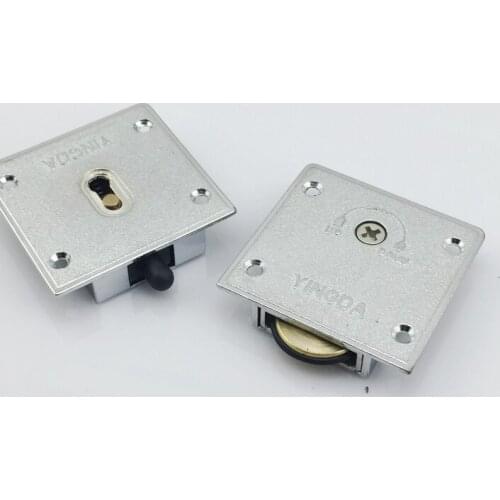 1 set Heavy Cabinet Door Shift Wheel Zinc Alloy Bearing top/bottom Wheel runner for Wardrobe Furniture Door Shift Wheel