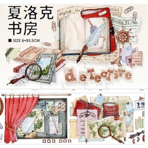 1 Loop Shylock Study Crystal Transparent Pet Journal Washi Tape New