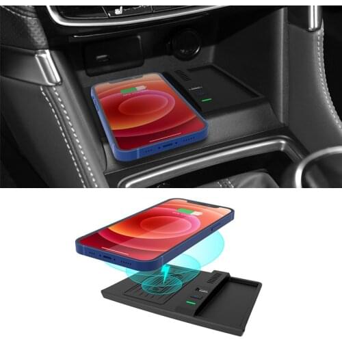 1PCS Car Wireless Charger for Subaru Forester 2019-2021 Charging Onboard Mount Phone Holder Mobile Phone Fast Charging Interior
