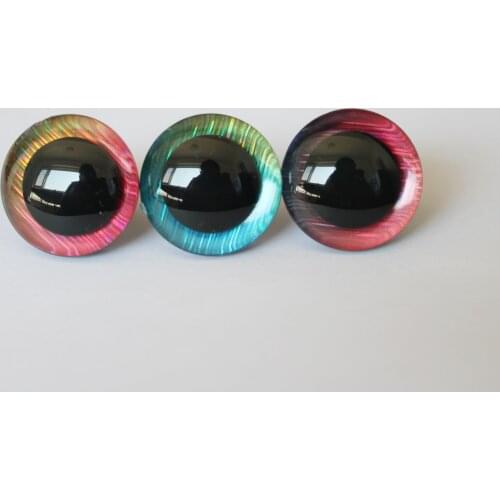 10pcs--L12---12mm/14/16/20/25/30/35mm New Charm toy safety eyes 3D doll eyes + fabric + back washer for diy plush doll