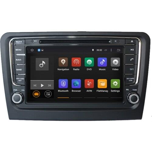 Octa Core Android 10.0 Car GPS Navigation For SKODA Rapid 2013-2022 Car Radio Audio Video Multimedia DVD Player