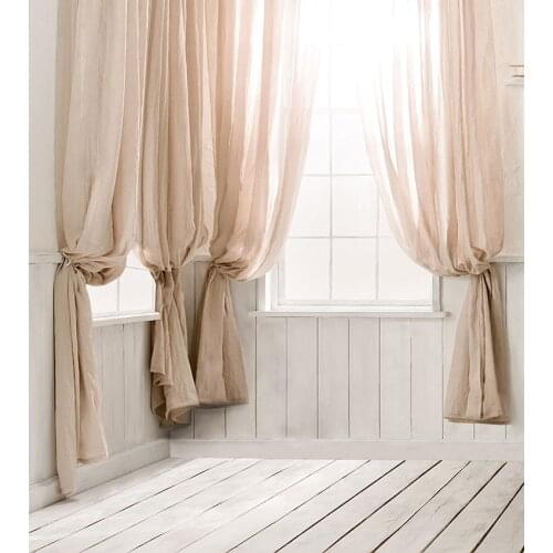 MEHOFOTO Window Curtain Wooden Floor House Interior Photography Background wedding Customized Photographic Backdrop Photo Studio