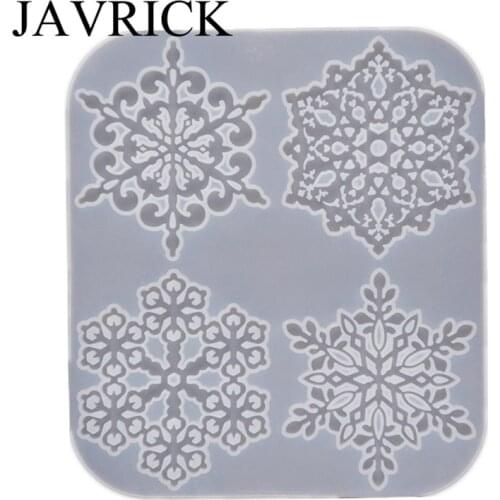 Snowflake Coaster Mold 4 inch Coaster Silicone Mold DIY Geode Coaster Candle Holder Craft Decorations Mould Craft Tool