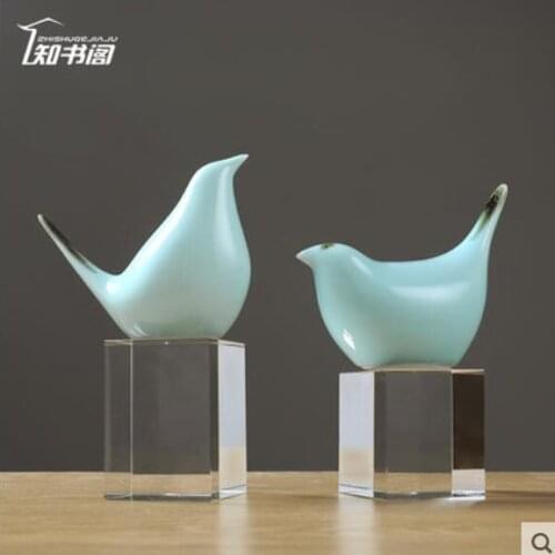 Bird ceramic Put Nordic style creative household furnishings house shoes cabinet furniture store put lovely decoration