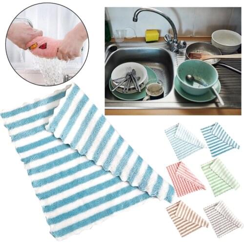 Kitchen Tool Tableware Dish Towel Wash Cloth Cleaning Clothes Wiping Rag High-efficiency Tableware Household Cleaning Towel