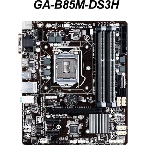 For GIGABYTE GA-B85M-DS3H Motherboard B85M-DS3H Socket LGA1150 DDR3 For Intel B85 B85M Original Desktop Used Mainboard