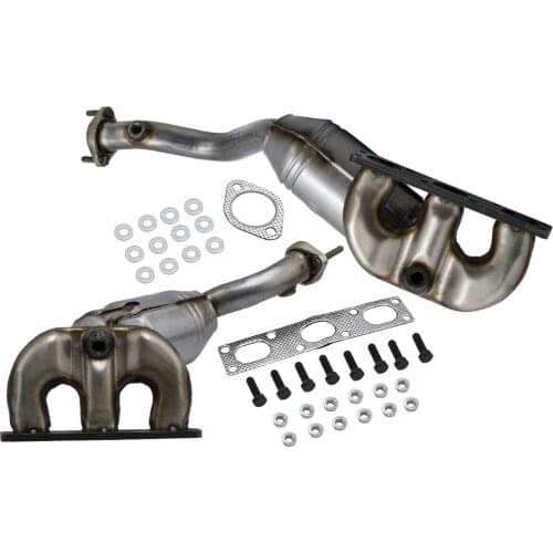 2Pcs Manifold Catalytic Converter 2004 TO 2006 20H22-16/17 For BMW X3 3.0L &2.5L for 2001-2002 Z3 (submodel: Coupe, Roadster)