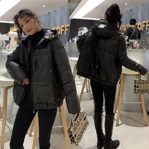 New Women Cotton Padded Jacket Korean Version Popular Short Down Padded Jacket Female Winter Thickened Warm Padded Jacket Coat