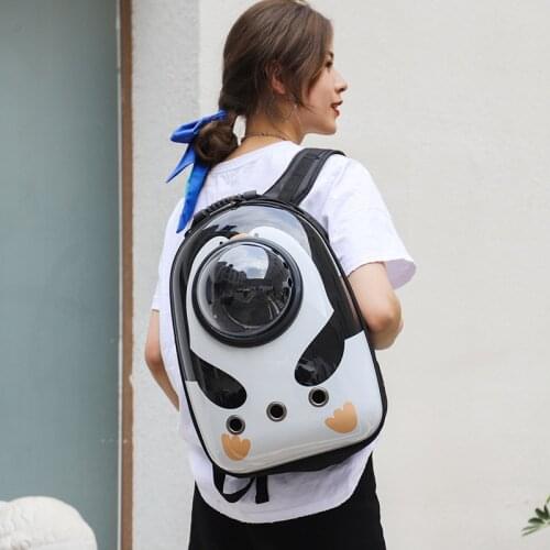 New Cat Bag Space Capsule Pet Bag Portable Pet Backpack Out Small Dog Teddy Backpack Cute Pet Bag Pet Supplies Cat Carrier