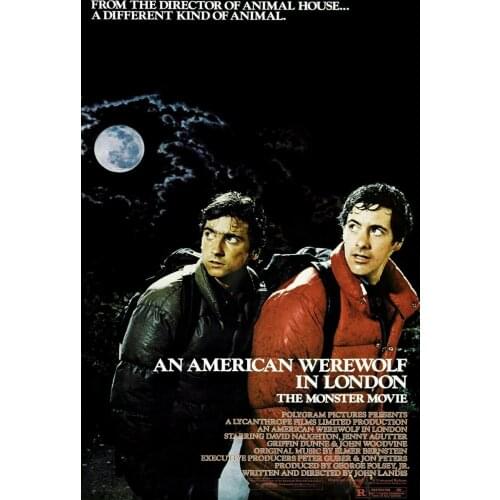 NEW AN AMERICAN WEREWOLF IN LONDON MOVIE Art print Silk poster Home Wall Decor