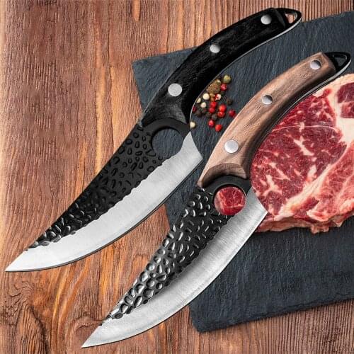 IK 6 Inch Butcher Knife 5Cr15 Stainless Steel Kitchen Chef Knives Utility Deboning Slicing Meat Cleaver Knife With Cover