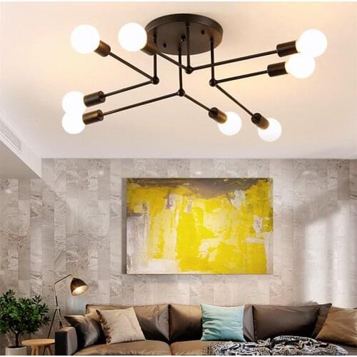 Modern Creative Indoor Pendant Lamp Black Golden Modern Minimalist Personality Bedroom Living Room Dining Room Ceiling Lamp