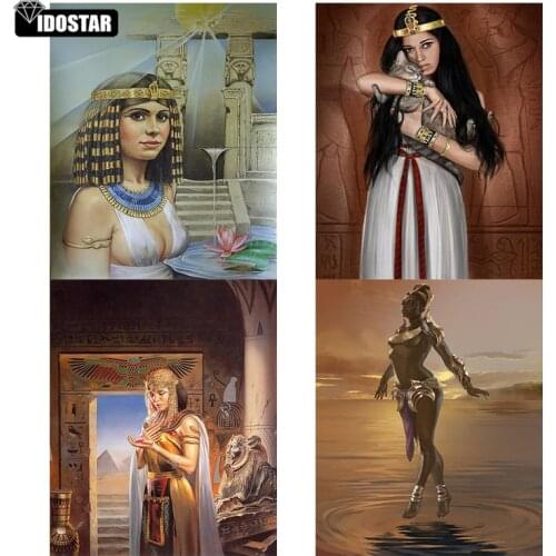 Full square 5d diy diamond painting Fantasy Egypt Queen diamond Embroidery woman 3d cross stitch kit mosaic round rhinestones