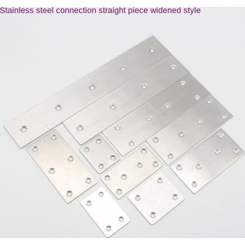 2Pcs Stainless Steel Straight Flat Corner Brackets Straight Mending Plates Repair Fixing Corner Protector Furniture Fittings