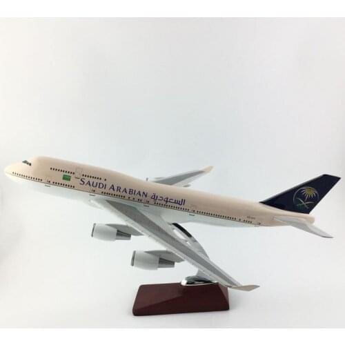Saudi arabian airlines 45-47 boeing747 saudi arabian aircraft model aircraft model simulation christmas toys gift for kids