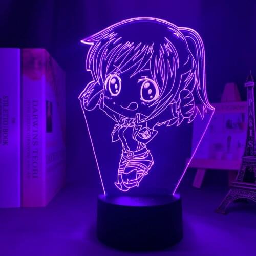 Anime Attack on Titan 3d Lamp Sasha Braus Chibi Light for Bedroom Decor Kids Gift Attack on Titan LED Night Light Sasha Braus