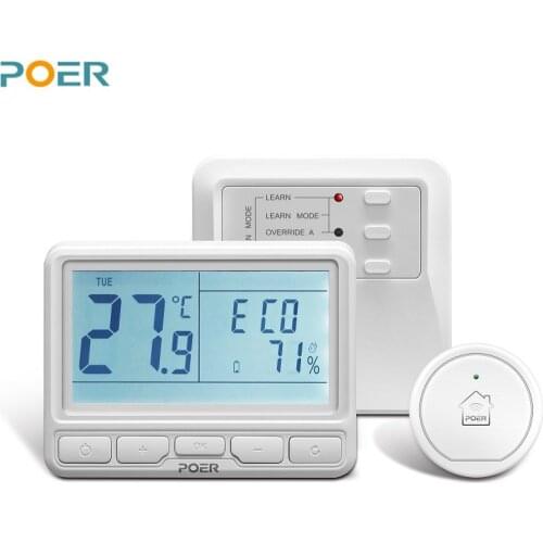 Thermoregulator programmable wireless room digital wifi smart thermostat temperature controller for boiler floor water heating