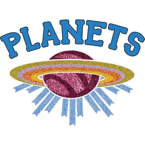 Aerospace planet pattern heat transfer denim DIY decorative personalized stickers vinyl washable ironing stickers