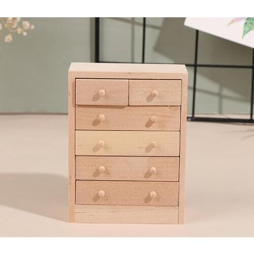 1 Pc Miniature Closet Hanging Book Bedside Table Cabinet Cupboard Model Dollhouse