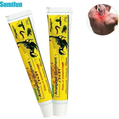 Sumifun 1pcs Scorpion Ointmen Lumbar Vertebra Plaster Medicated Knee Joint Ache Rheumatoid Arthritis Muscle Rub Pain Cream