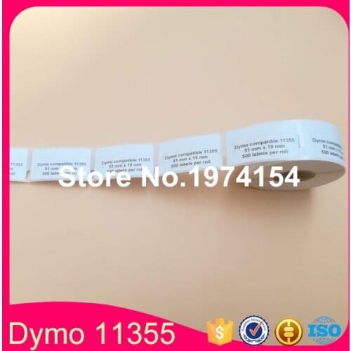 8 x Rolls Dymo Compatible Labels 11355, 51mm x 19mm, 500labels per roll Multi Purpose Labels, Dymo 11355