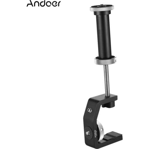 Andoer MFC-60 Heavy Duty C-shaped Clamp Window Glass Clamp with 10cm Extension Bar for GoPro Action Camera for DSLR Camera