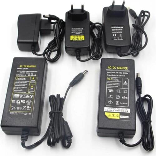 DC 12V 1A 2A 3A 5A 6A 8A 10A Power Supply Adapter AC 100V-240V 12V Volt Lighting Transformer Converter For LED Strip Light CCTV