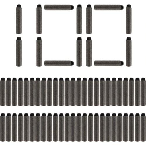100PCS Darts For Nerf black Soft Hollow Hole Head 7.2cm Refill Darts Toy Gun Bullets for Nerf Series Blasters Xmas Gift