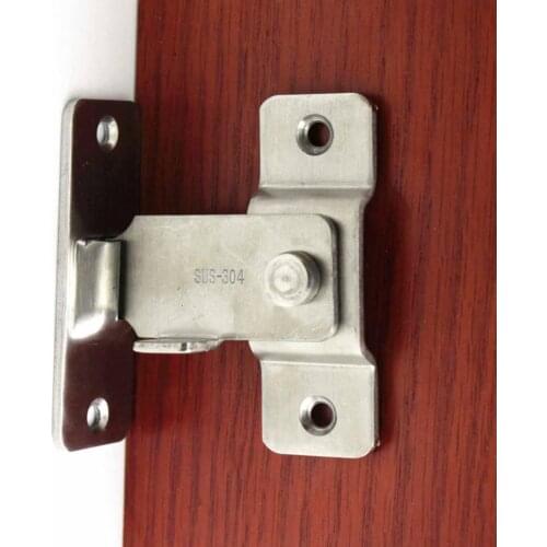 Door Buckle 90 Degree Easy Installation Stainless Steel Anti-theft Door Window Latch for Home Furniture Bolts Hardware Bolts