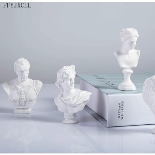 David Head Portraits Greek Mythology Figurine Mini Plaster Bust Statue Gypsum Drawing Practice Crafts Famous Sculpture