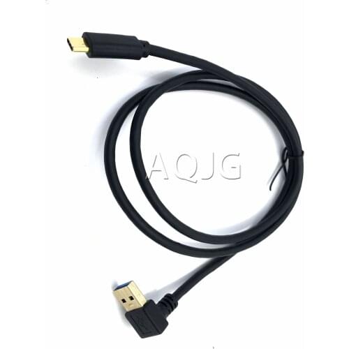 80cm USB Type C 90dergee to USB3.0 Charging Sync Cable 3A USB C Cable for Galaxy Note 8 S8 Plus Huawei mate 20 Xiaomi N220