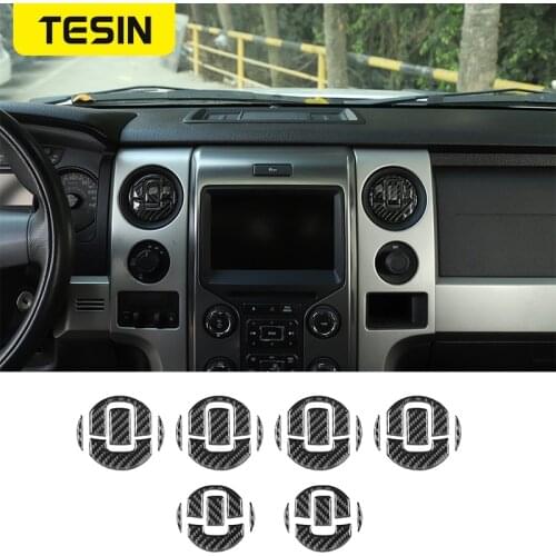 Carbon Fiber Interior Mouldings for Ford F150 2009-2014 Accessories Dash Cover Dashboard Decorative Trim for F150 Accessories