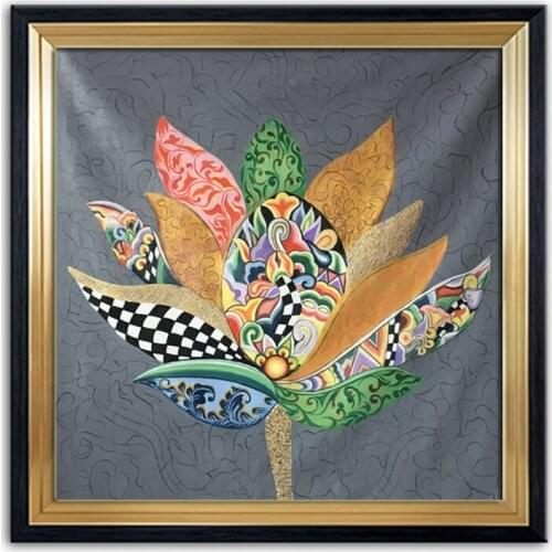 Oil painting Modern Riches and honour flowers hand painted Canvas Painting art Unique design flowers 20200415