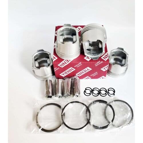 For Kubota V2203-E V2203-B Piston Kit With Ring Set Oversized +0.50 Fit Bobcat 763 loader InDirect injection Engine Spare Parts