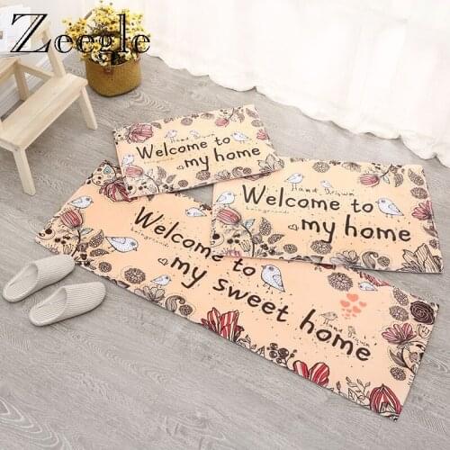 Entrance Door Mat Living Room Carpet Rugs Cartoon Printed Flannel Carpet Mat Anti Slip Foot Rug Hallway Floor Mat Sofa Area Rug
