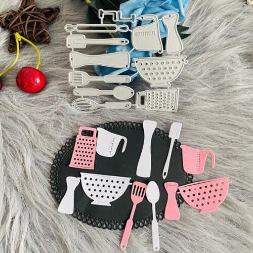 Kitchen tool Spoon measuring cup die Metal Cutting Dies DIY Scrapbook Paper Cards Embossing Craft Die Cut handmade craft